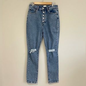 Weworewhat button fly jeans 28